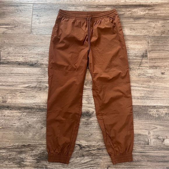 Pink Active Victoria Secret Brown Joggers Pre-Owned Large Stretch #79 - Picture 3 of 13